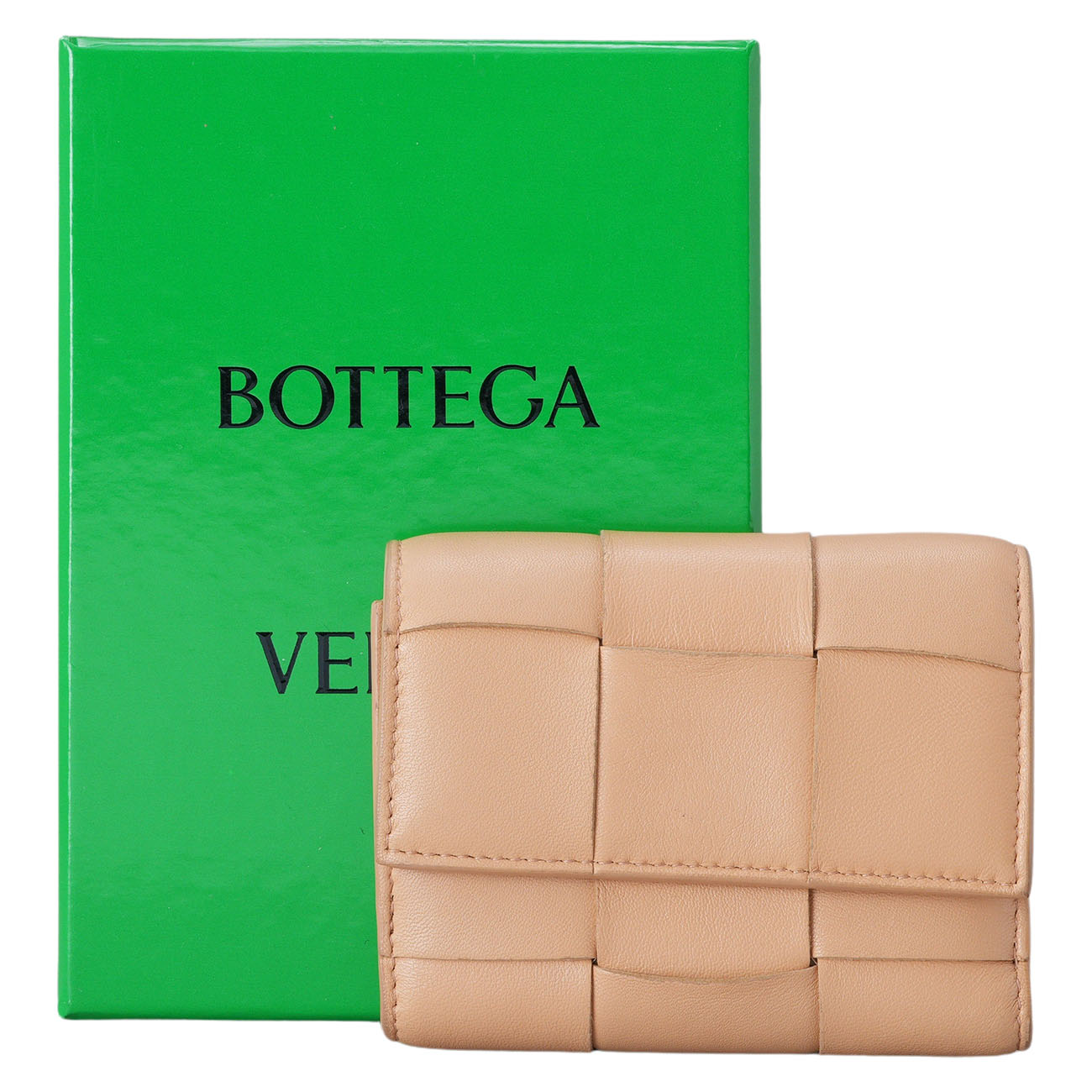 BOTTEGA VENETA(USED)보테가베네타 카세트 3단 폴더형 지퍼 지갑